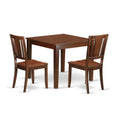 Mahogany 3 Piece Kitchen Table Set with 2 Chairs O634210