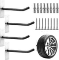 Heavy Duty Steel Wall Mount Tire Storage Rack, Pack of 4 Z395388