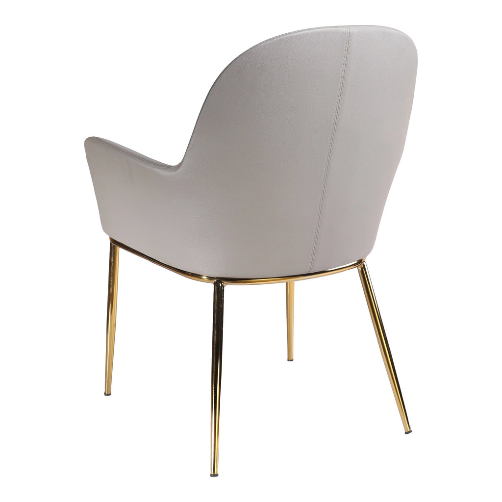 Grey Leatherette Accent Chair H4366