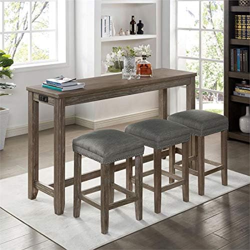 Wood Counter Height Table L7931
