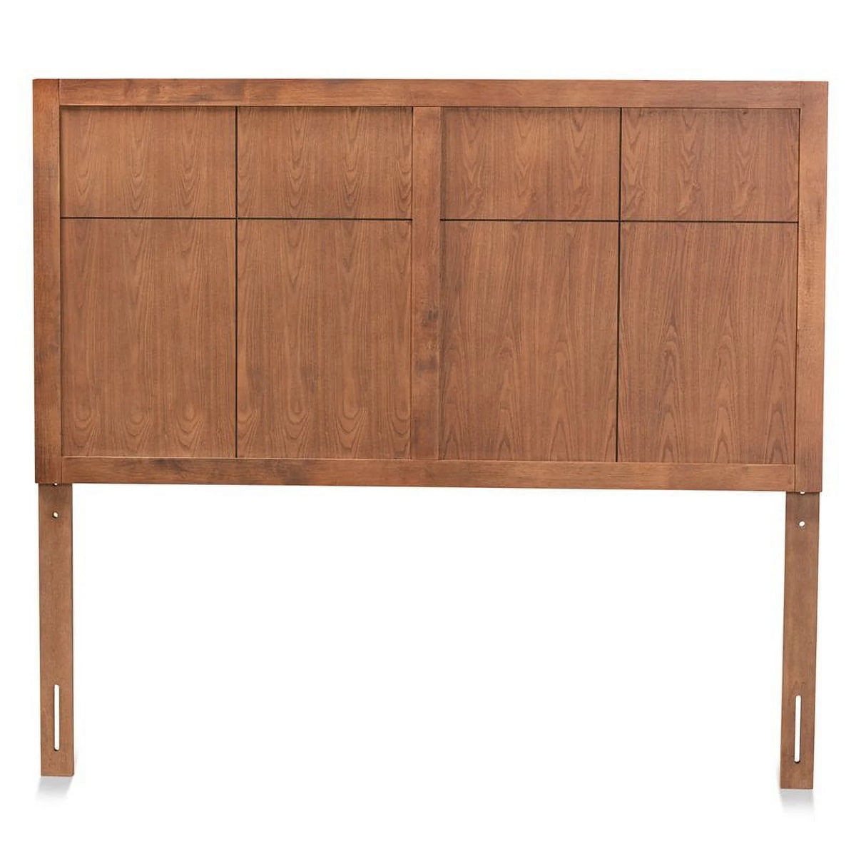Walnut Finished Wood Queen Size Headboard Q6112
