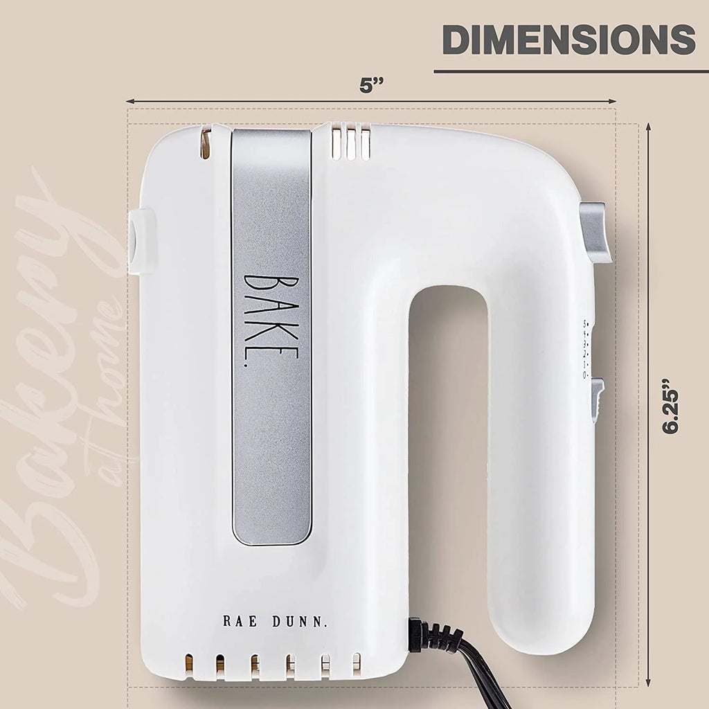 Electric Hand Mixer with Beaters and Whisk E198