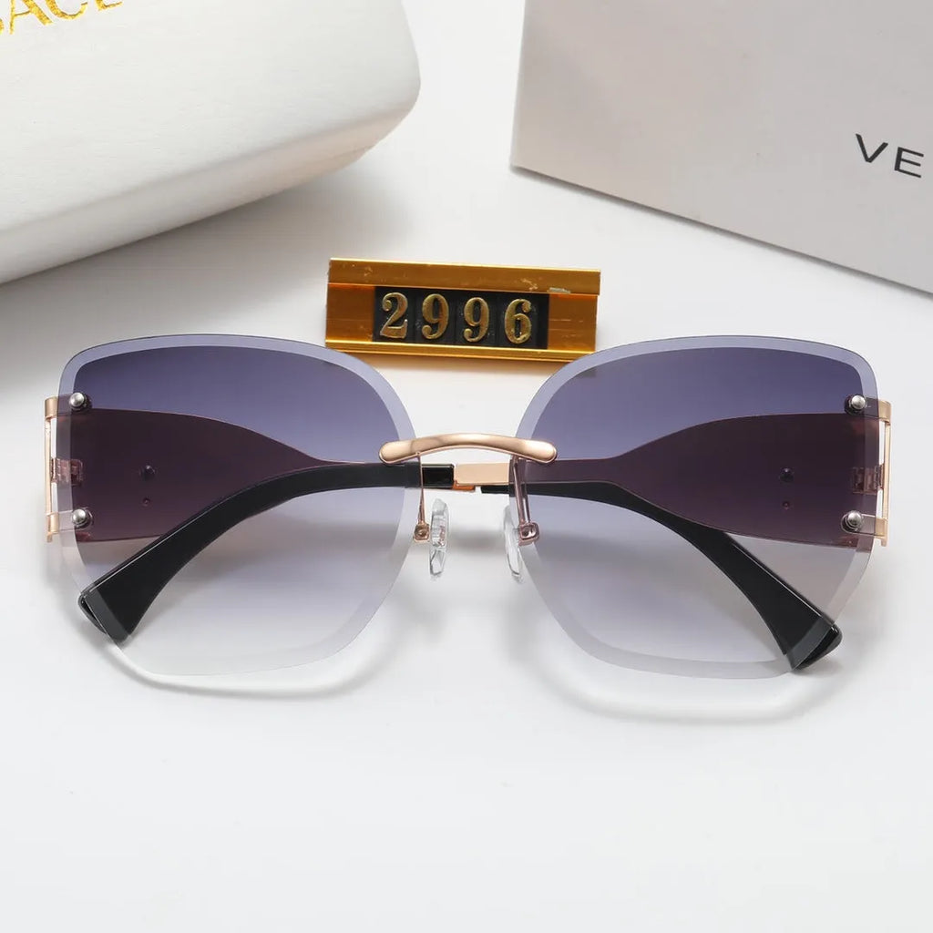 Simple Frameless Gradient Polarized Sunglasses Q6230