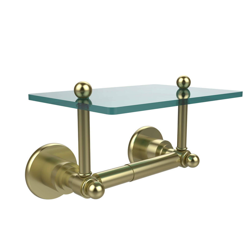 Toilet Tissue Holder with Glass Shelf I831