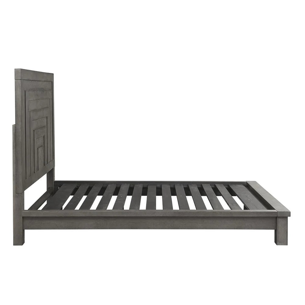 Dark Gray King Platform Bed I5519