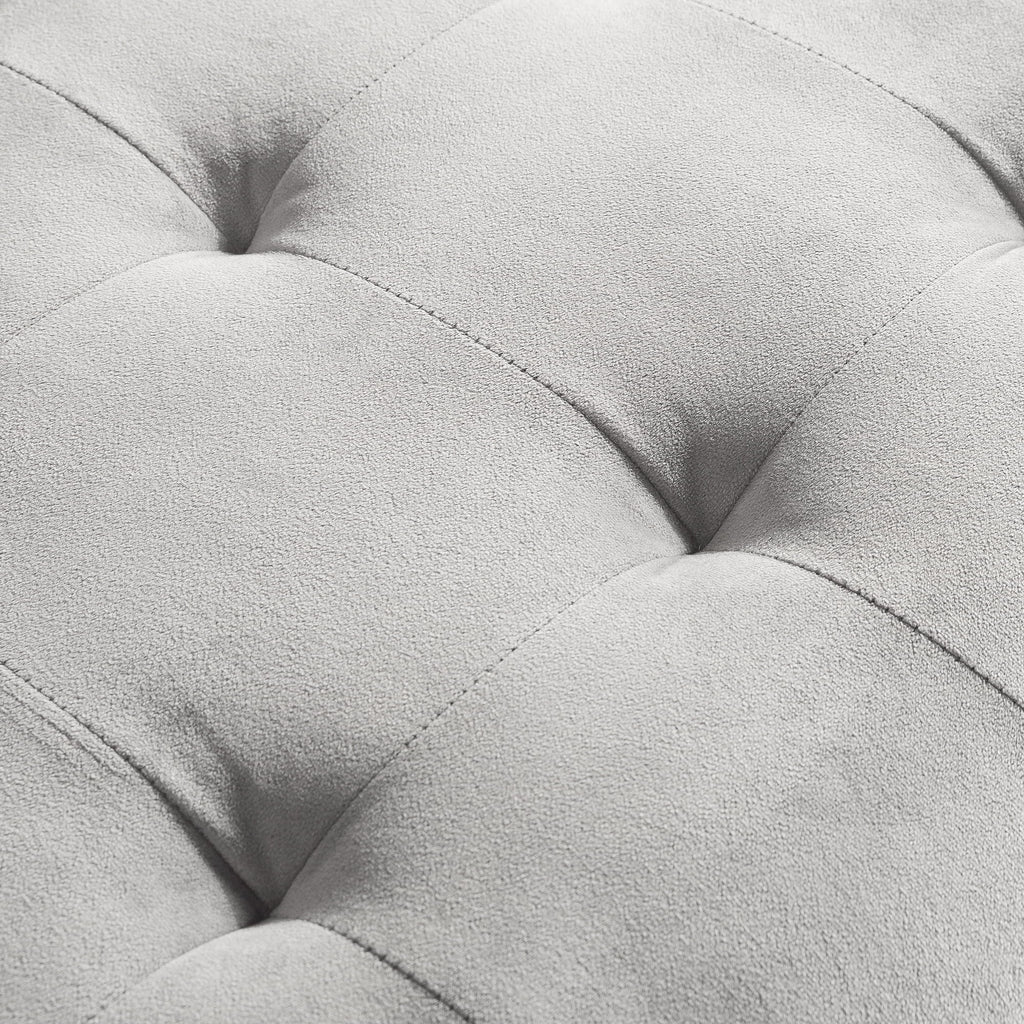 Grey Velvet Loveseat V1432