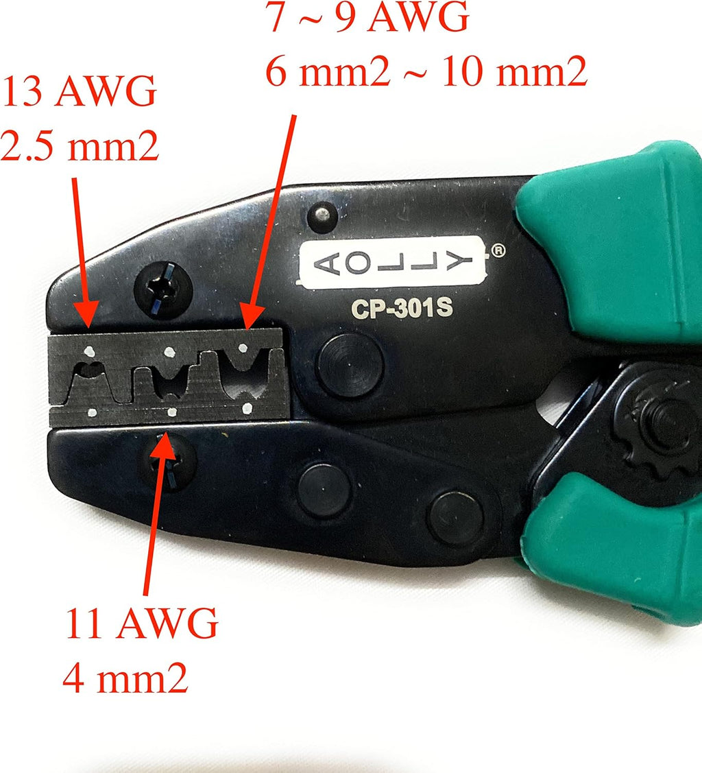 Solar Terminal Crimping Tool 13AWG 11AWG 9 to 7AWG R9570