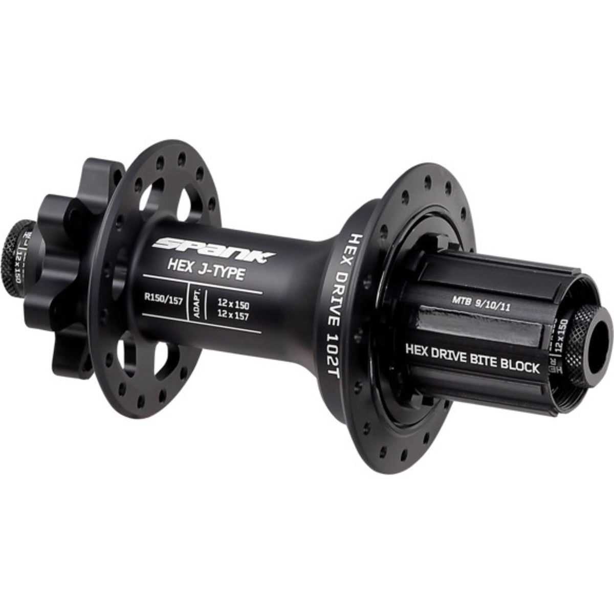 J-Type Rear Hub - 32H, 150/157mm HG / Black N327