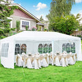 10'x20' White Canopy Tent with 6 Removable Sidewalls K258233