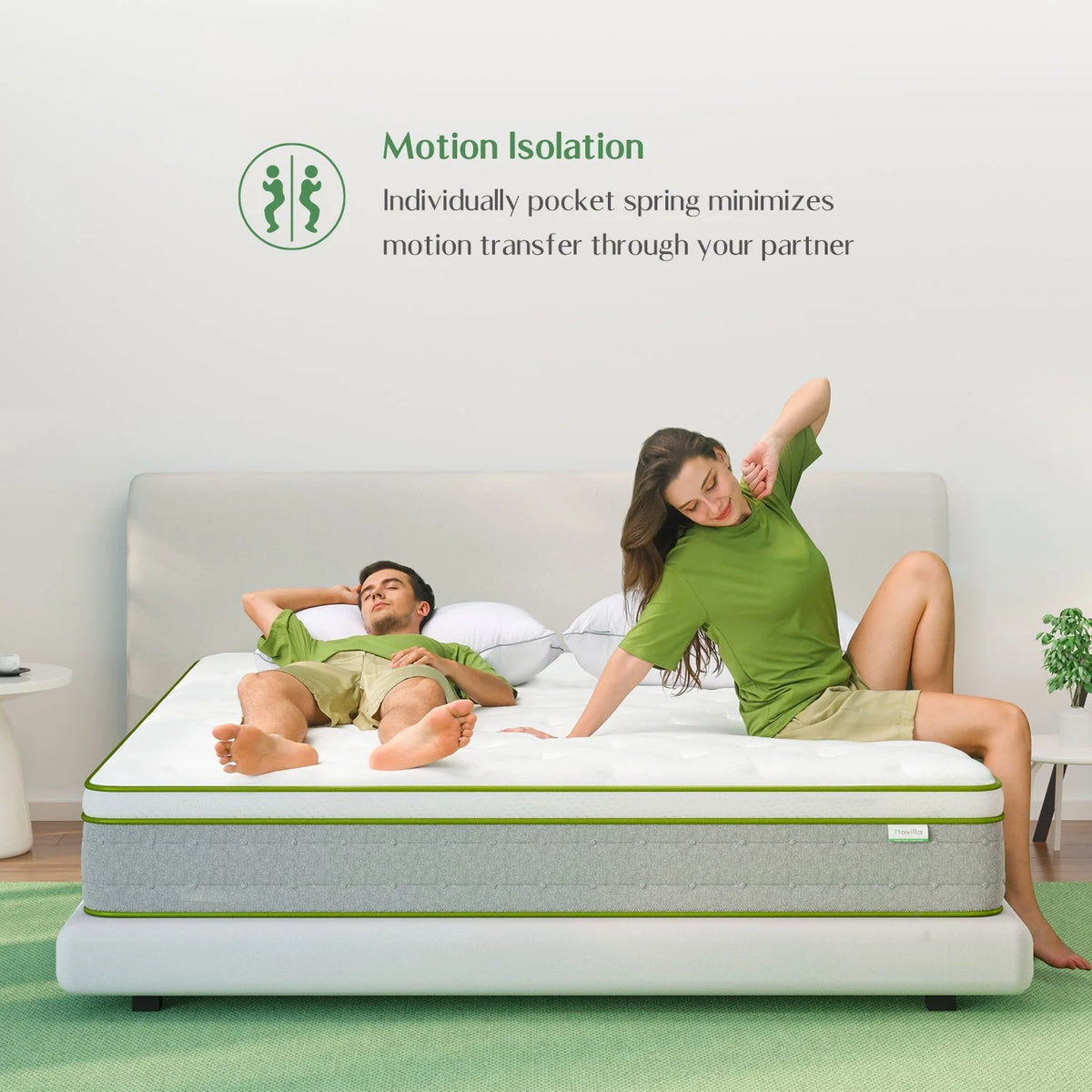 Queen Size Gel Memory Foam Hybrid Mattress O645