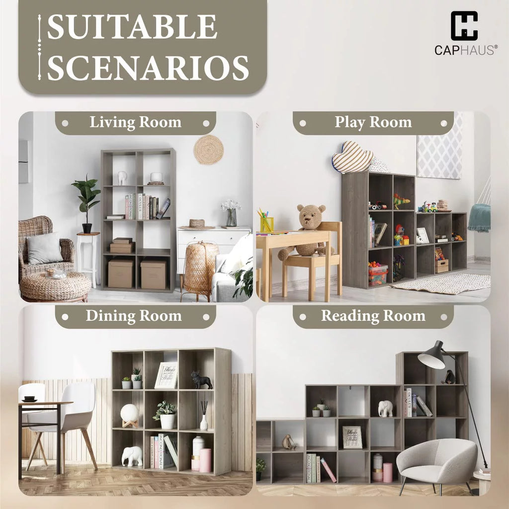 11-Inch Cube Organizer Bookcase with Divider C18516