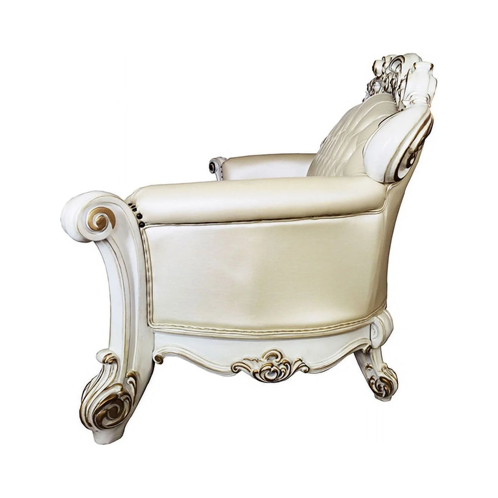 Champagne PU Sofa with 5 Pillows S454139