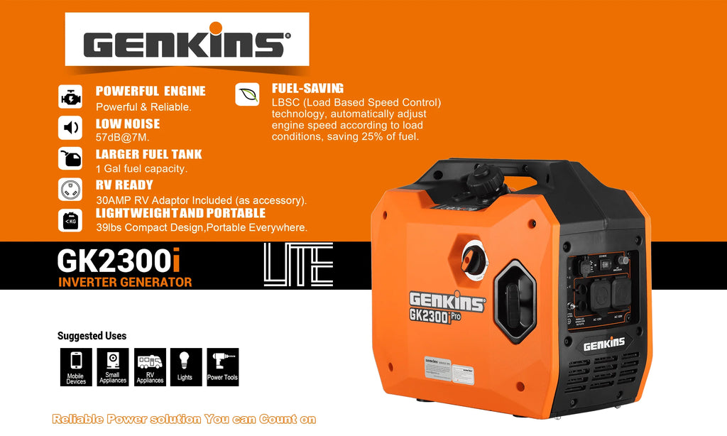 2300 Watt Light Weight Portable Inverter Generator K760788