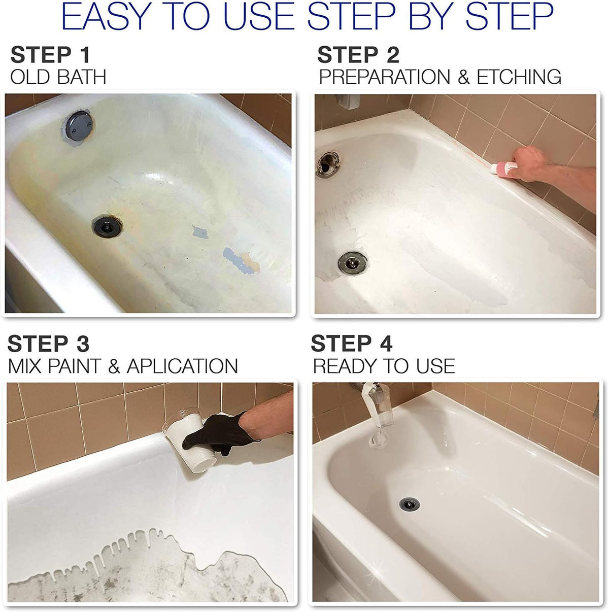 White Bathtub Refinishing Kit 2.7 kg X129509