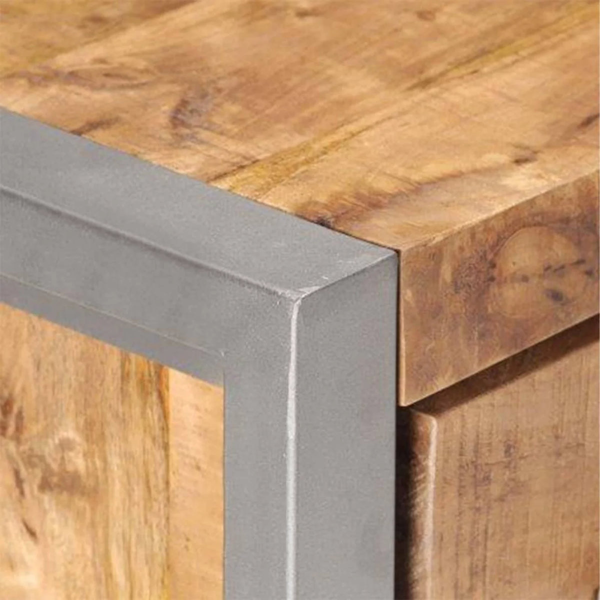 Rough Mango Wood Storage Cabinet K703597