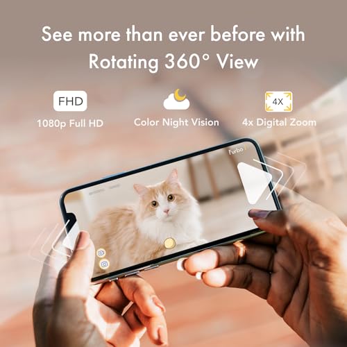 360° Cat Camera with Treat Dispenser and Speaker R9597