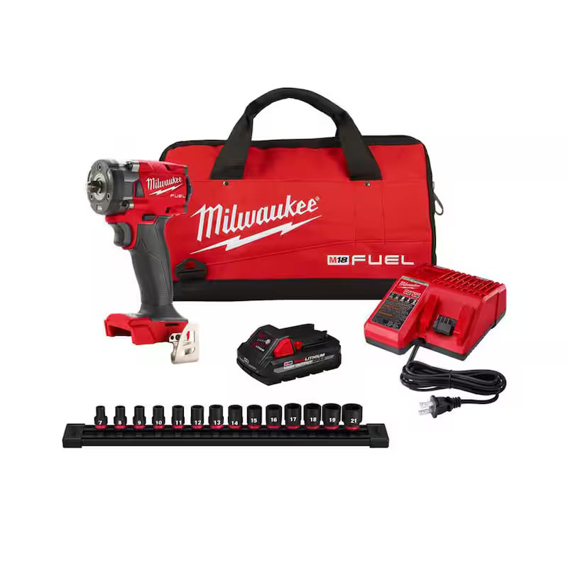 Cordless 3/8 in. Impact Wrench with Socket Set (14-Piece) K3717