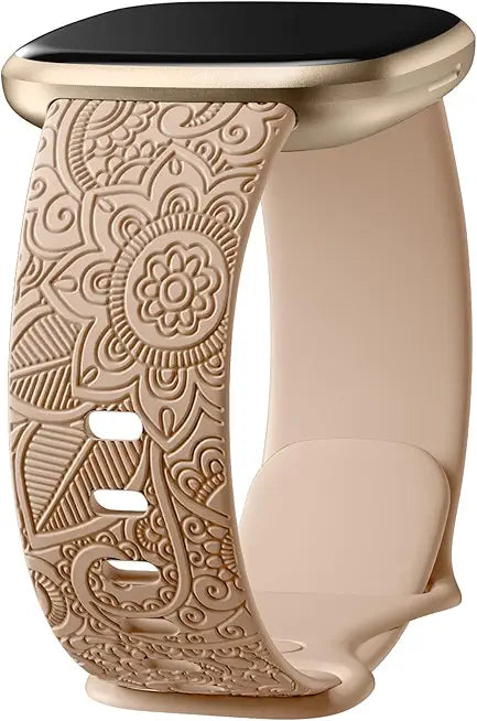 Floral Pattern Soft Replacement Wristbands Strap N67564