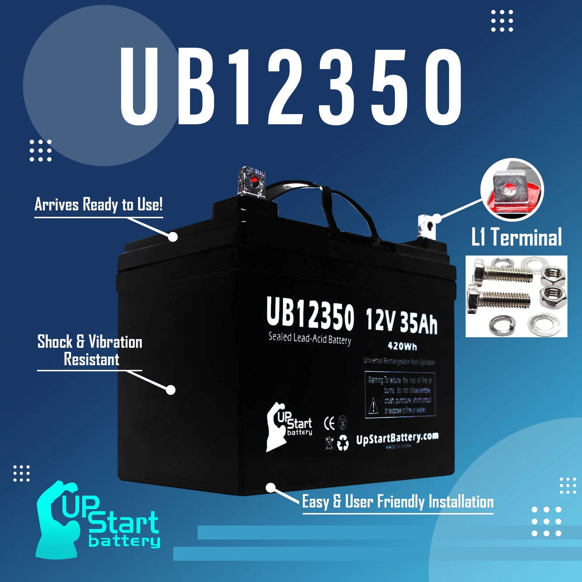 12V 35Ah AGM SLA Battery R665