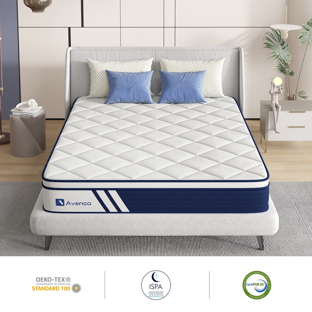 10 inch Gel Memory Foam Hybrid Mattress Queen Size C6714