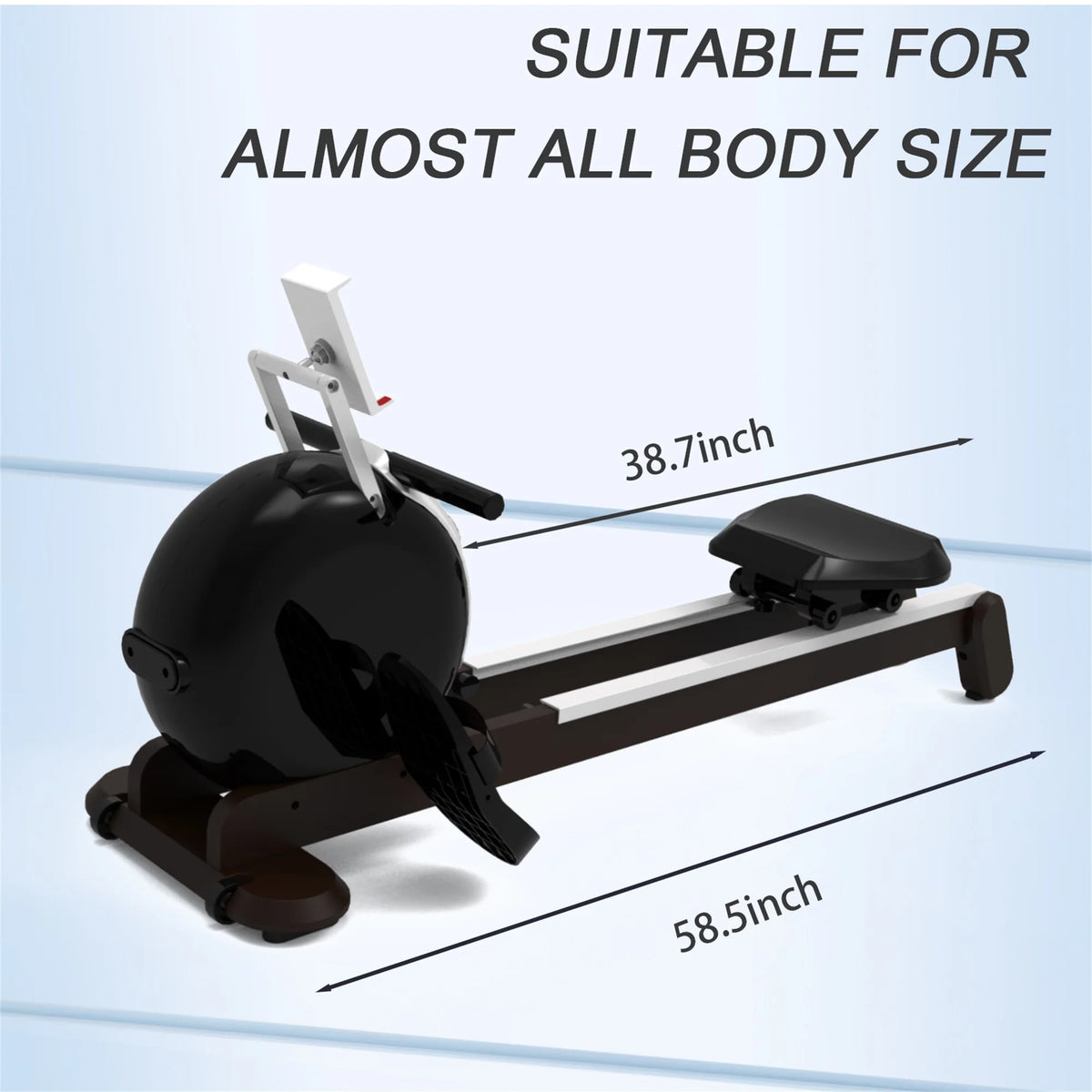 Magnetic Rowing Machine with 32 Levels Resistance, LCD Display L51505