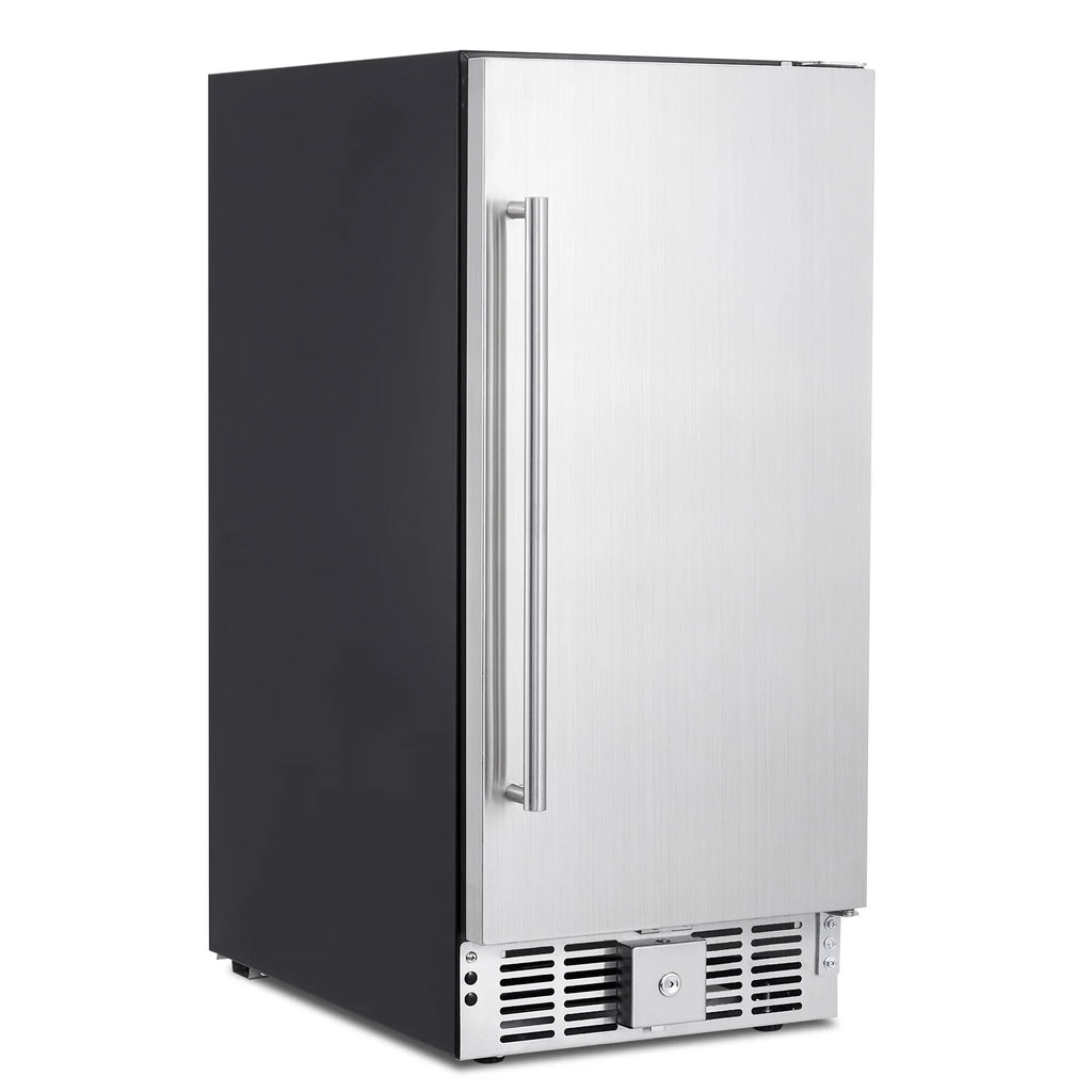 15 Inch Weather Proof Stainless Steel Beverage Refrigerator 110 Cans I784