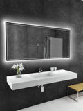70 x 32 Rectangle Dual Lighted Mirror O132363
