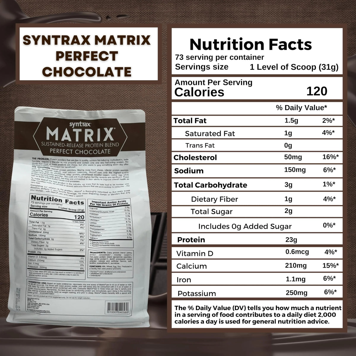 Chocolate Protein Powder 5 lbs A169912