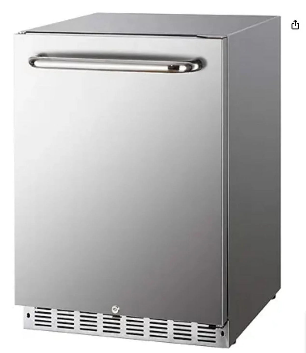15 Inch Weather Proof Stainless Steel Beverage Refrigerator 110 Cans I784