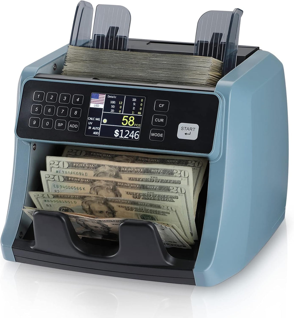 Money Counter Machine with UV/IR/MG/DD Detection U593