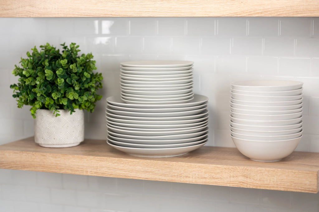 Ceramic Cereal Bowl Set of 12 White H914163