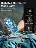 Insulin Cooler Travel Case and 4 Nylon Ice Packs Q22243