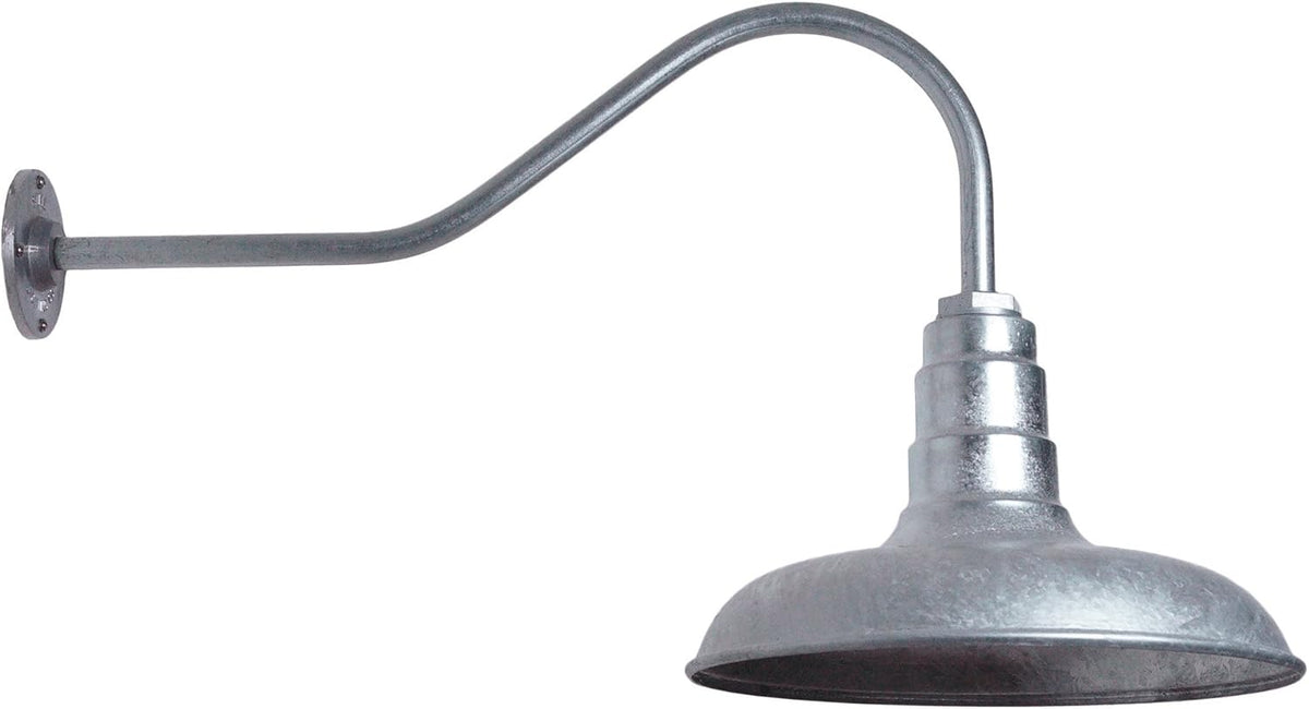 Gooseneck Barn Light 16 Gooseneck Black H580