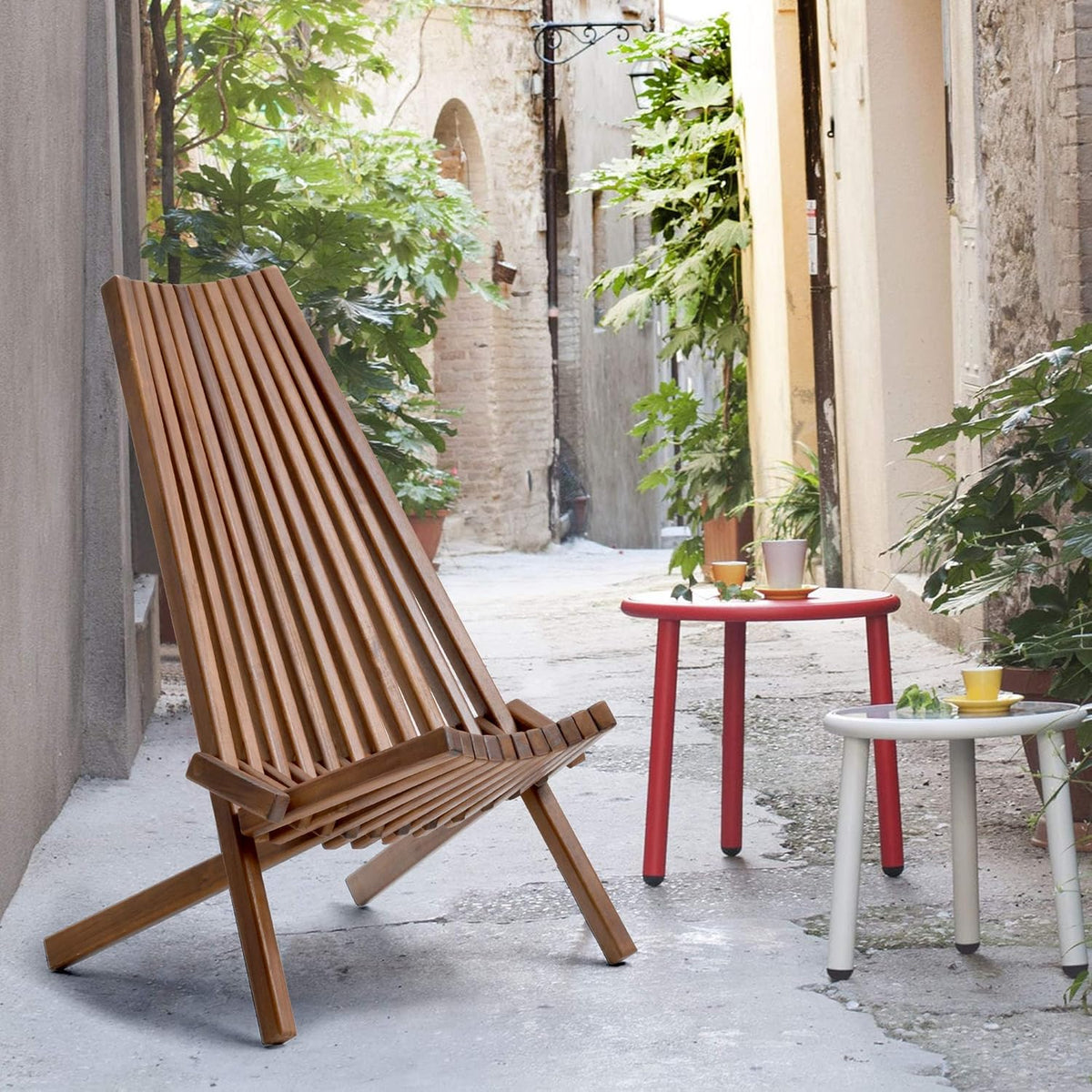 Acacia Folding Wooden Outdoor Chair L688157