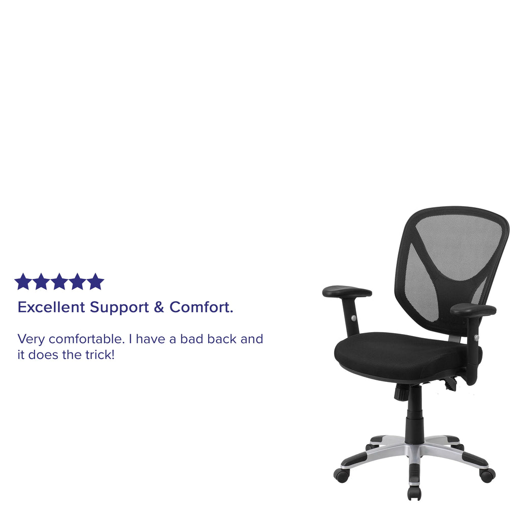 Black Mesh Ergonomic Task Office Chair V939