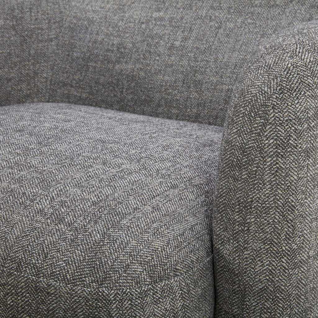 Swivel Accent Barrel Chair with Adjustable Backrest E8399