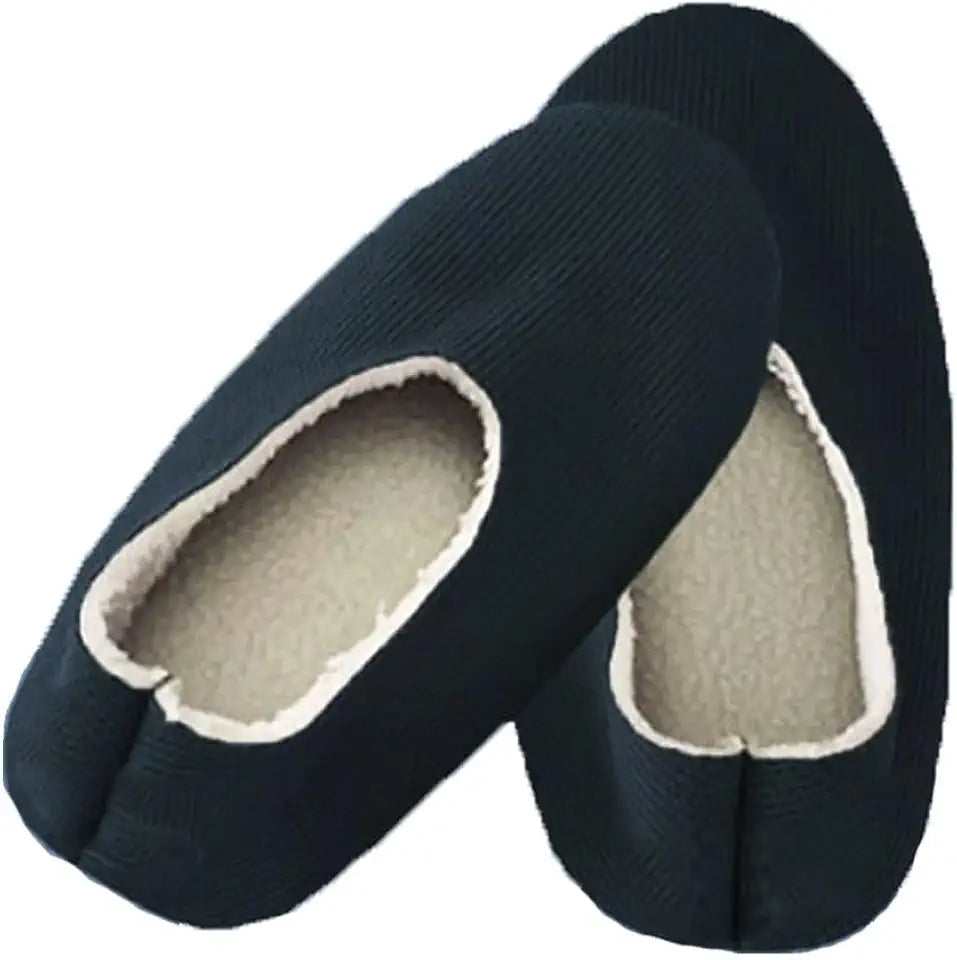 Diabetic Indoor Slippers Anti-slip Warm Fleece Floor Shoes 1 Pair T295