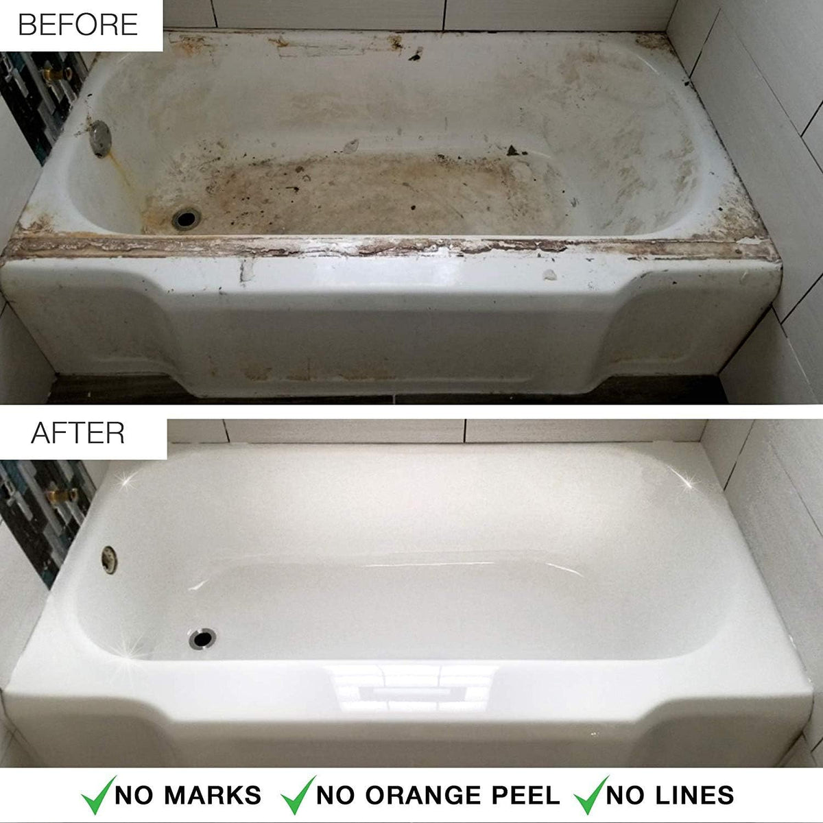 White Bathtub Refinishing Kit 2.7 kg X129509