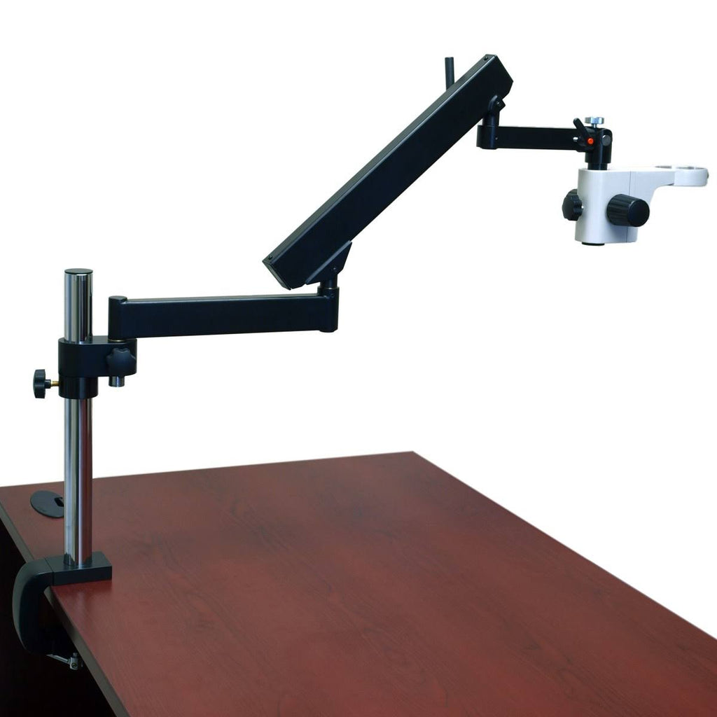 7-45X Stereo Microscope with Articulating Arm, 56 LED Ring Light, 3.2M Camera N3990