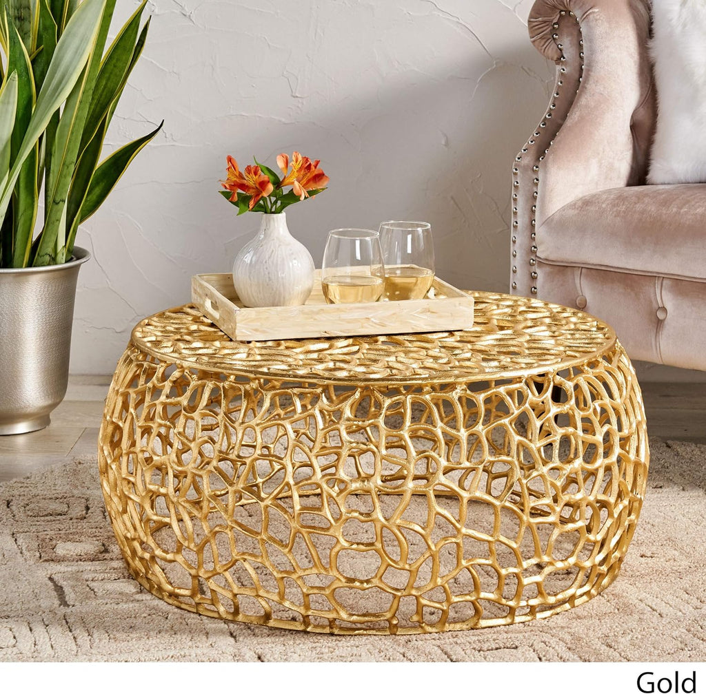 Modern Aluminum Mesh Coffee Table B34840