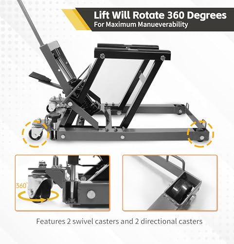 1500 lbs Capacity Portable Motorcycle Lift Table O218