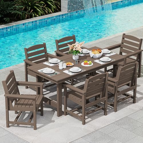 7-Piece Gray Outdoor Dining Table Set Z85334