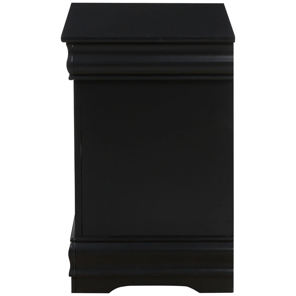 Black Wood Nightstand R588553