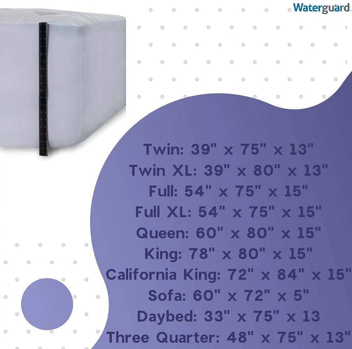 Waterproof Hypoallergenic Queen Size Cotton Mattress Pad Cover R464060