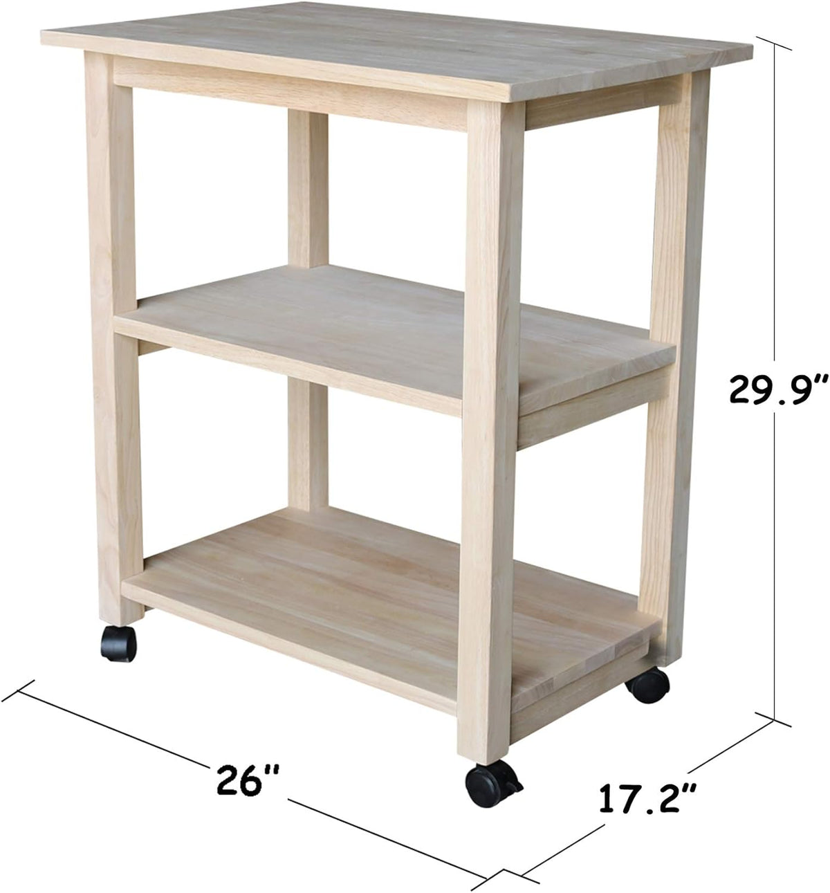 Unfinished Microwave Cart K300