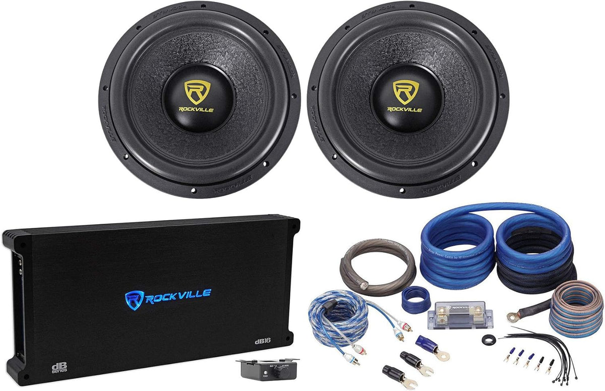 12 8000 Watt Car Subwoofers and Mono Amplifier Y346