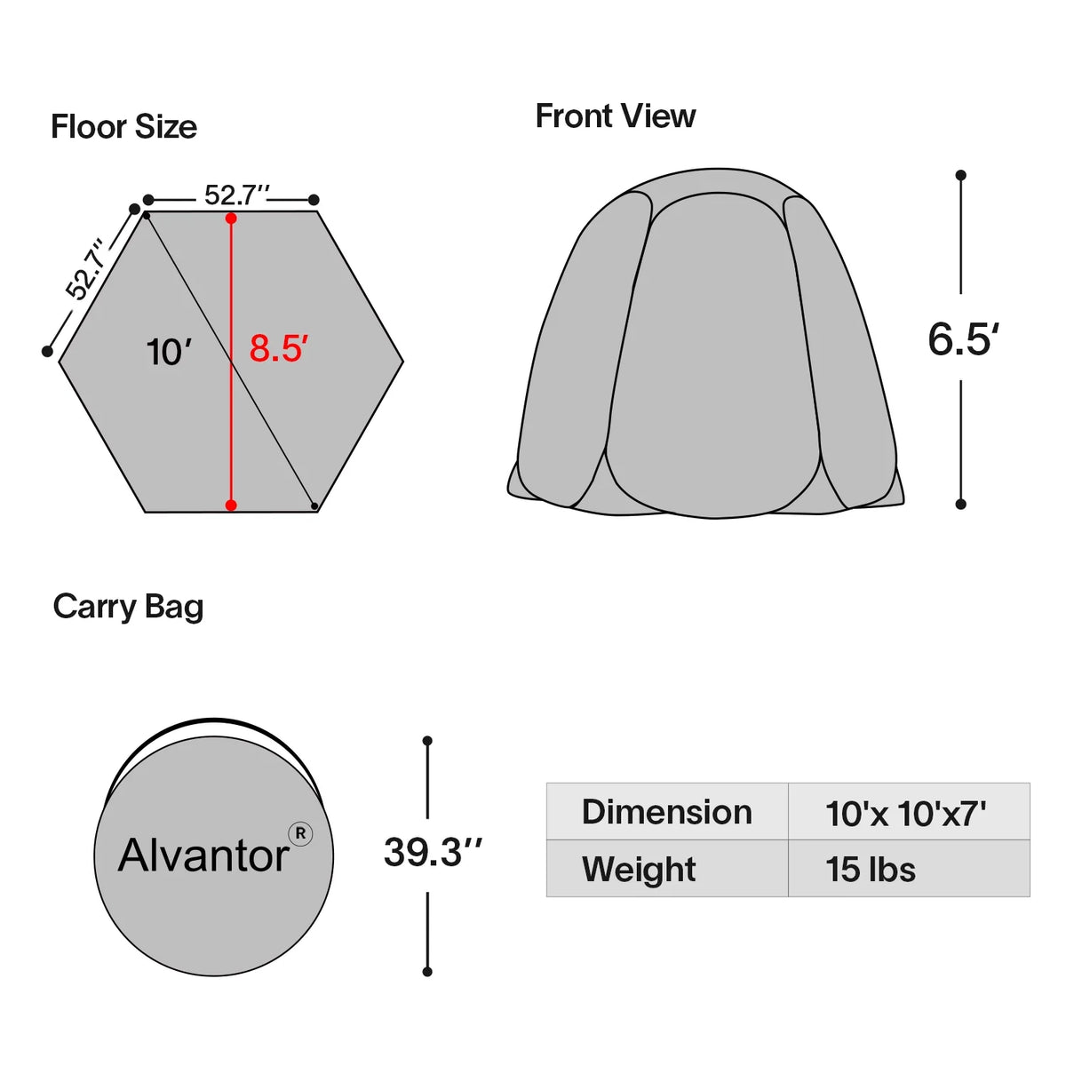 Camping Screen House 10'x10' I621633