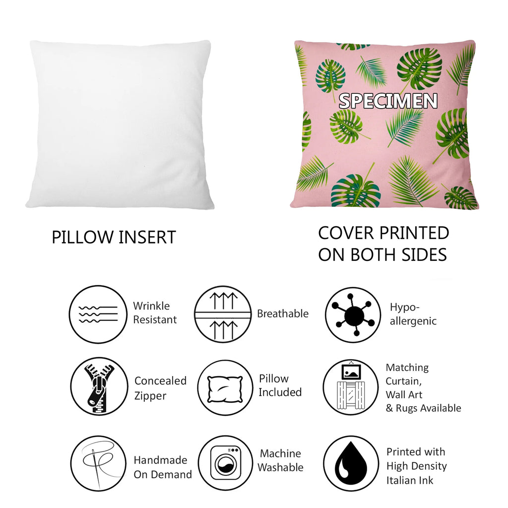 Floral Printed Throw Pillow H91760