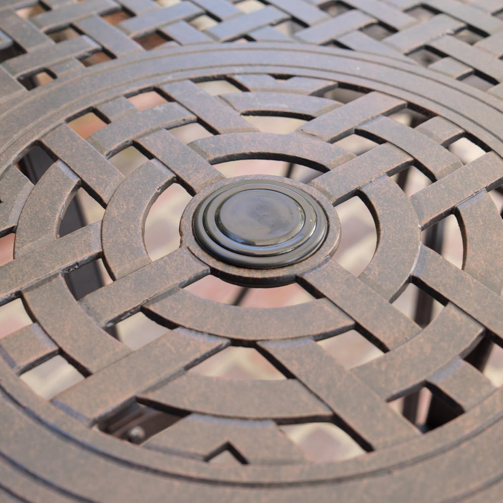 Cast Aluminum Round Bar Table H36136