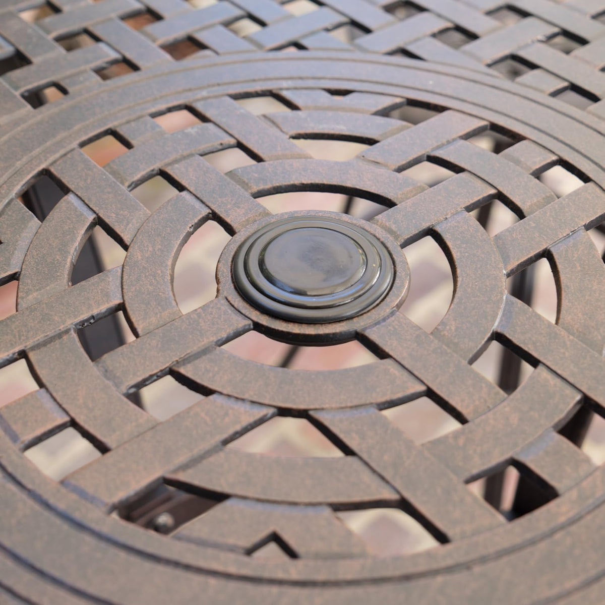 Cast Aluminum Round Bar Table H36136